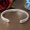 Personalized Cuff Bracelet – Meaningful Memorial Gifts – Forever Held In Gentle Memory
