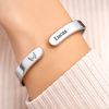 Personalized Cuff Bracelet – Meaningful Memorial Gifts – I Will Carry You With Me