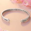 Personalized Cuff Bracelet – Meaningful Memorial Gifts – Forever In My Heart