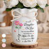Personalized Ribbon Flower Vase – Mother’s Day Gifts for Daughter, Daughter-In-Law– You Are Truly Loved