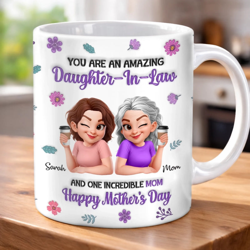 Personalized Mug – Mother's Day Gifts For Daughter-In-Law – Our Family Is Better With You