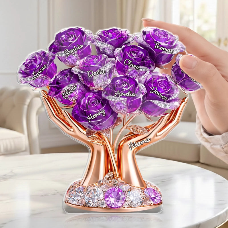 Personalized Acrylic Plaque – Mother's Day Gifts For Grandma, Mom – Blessed With The Best Grandma