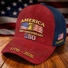 Personalized America 250th Anniversary Baseball Cap – Gift for Men, Women – Pure American Spirit