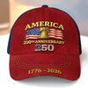 Personalized America 250th Anniversary Baseball Cap – Gift for Men, Women – Pure American Spirit