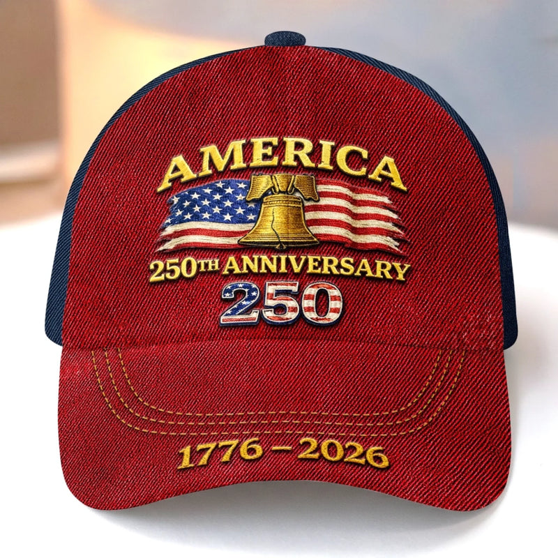 Personalized America 250th Anniversary Baseball Cap – Gift for Men, Women – Pure American Spirit
