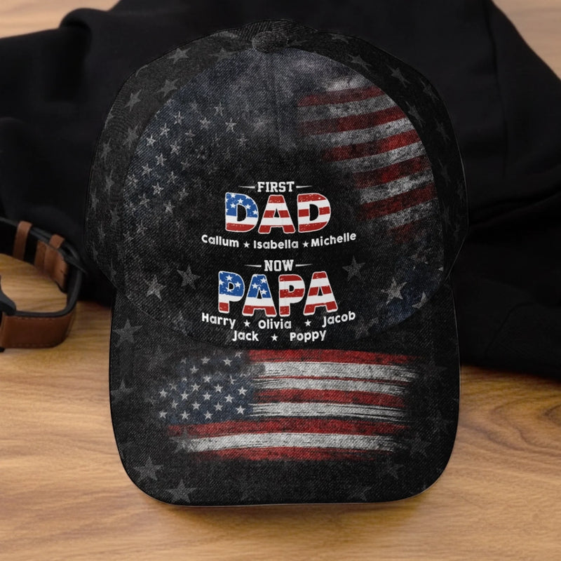 Personalized Baseball Cap – Gift For Grandpa, Dad – Dad For Life, Papa With Pride
