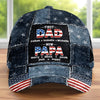 Personalized Baseball Cap – Gift For Grandpa, Dad – First A Dad, Now A Blessed Grandpa