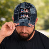 Personalized Baseball Cap – Gift For Grandpa, Dad – First A Dad, Now A Blessed Grandpa