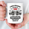 Personalized Mug – Gifts For Son – Dad And Son, Forever Team