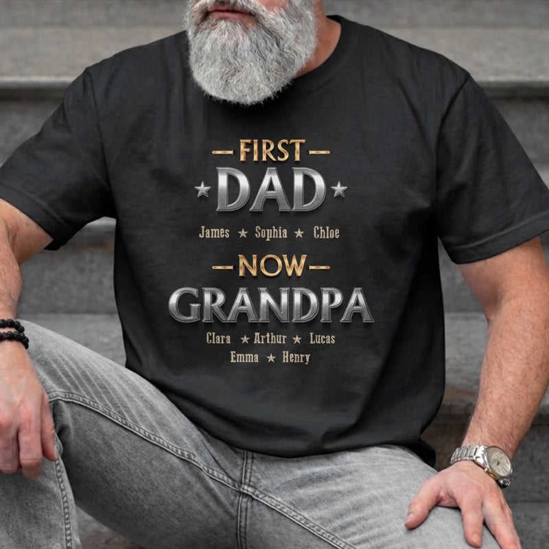 Personalized Unisex T-shirt, Hoodie – Father's Day Gifts For Grandpa, Dad – Living The Best Title