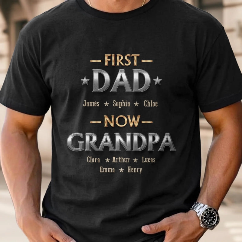 Personalized Unisex T-shirt, Hoodie – Father's Day Gifts For Grandpa, Dad – Living The Best Title