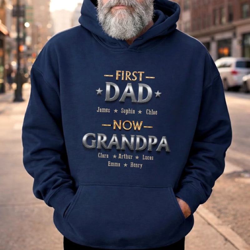 Personalized Unisex T-shirt, Hoodie – Father's Day Gifts For Grandpa, Dad – Living The Best Title