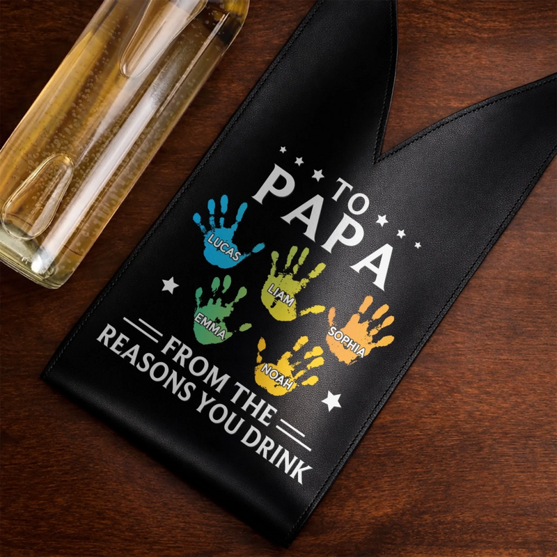 Personalized Leather Wine Bag – Father's Day Gifts For Grandpa, Dad – Savor The Moment
