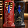 Personalized Leather Wine Bag – Father's Day Gifts For Grandpa, Dad – First Dad, Now Grandpa Forever