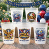 Personalized America 250th Anniversary Party Plastic Cups – Gifts For Family – United We Stand