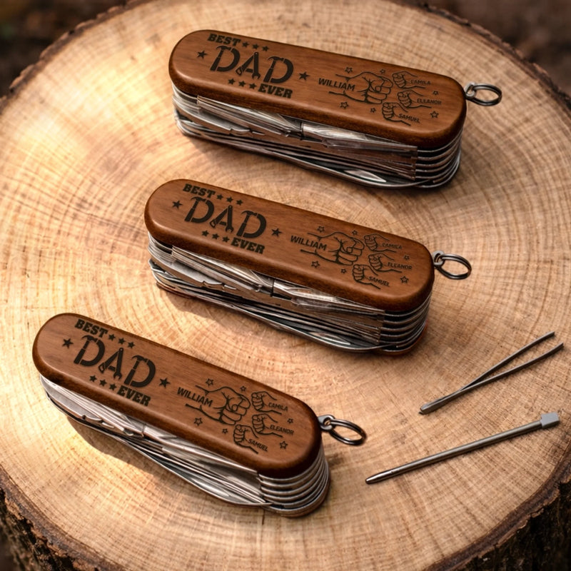 Personalized 15-in-1 Pocket Multi Tool – Father's Day Gifts For Grandpa, Dad – Proud Dad Club