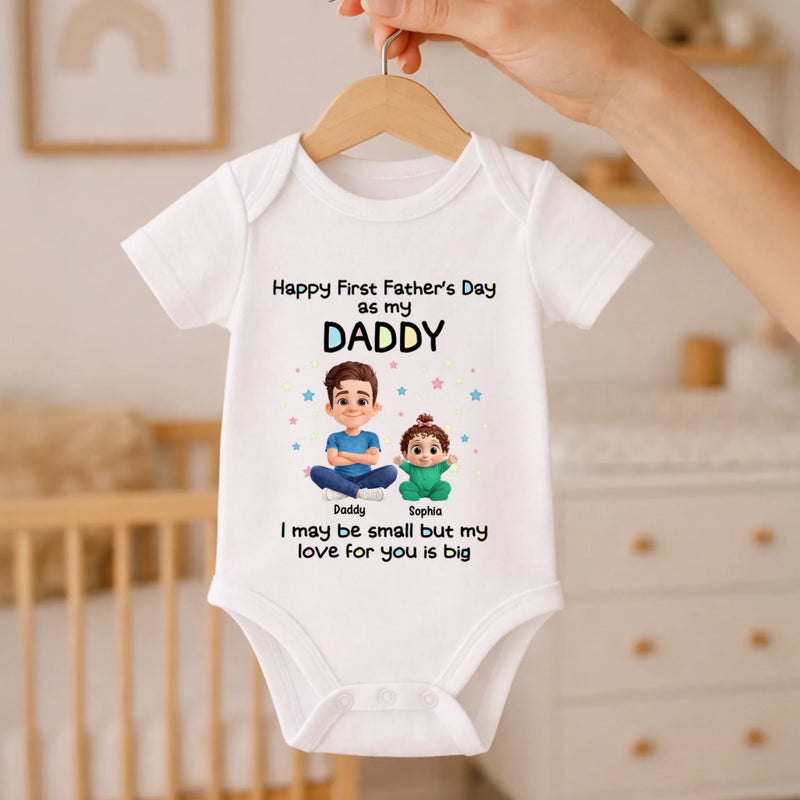Personalized Baby Onesie – Father's Day Gift For New Dad – New Chapter Starts Here