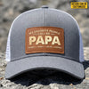 Personalized Leather Patch Hat – Father's Day Gifts For Dad, Grandpa – Legendary Grandpa Vibes