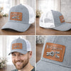 Personalized Leather Patch Hat – Father's Day Gifts For Dad, Grandpa – Dad Mode Always On
