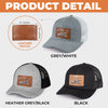 Personalized Leather Patch Hat – Father's Day Gifts For Dad, Grandpa – Dad Mode Always On
