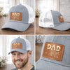 Personalized Leather Patch Hat – Father's Day Gifts For Dad, Grandpa – You Mean The World