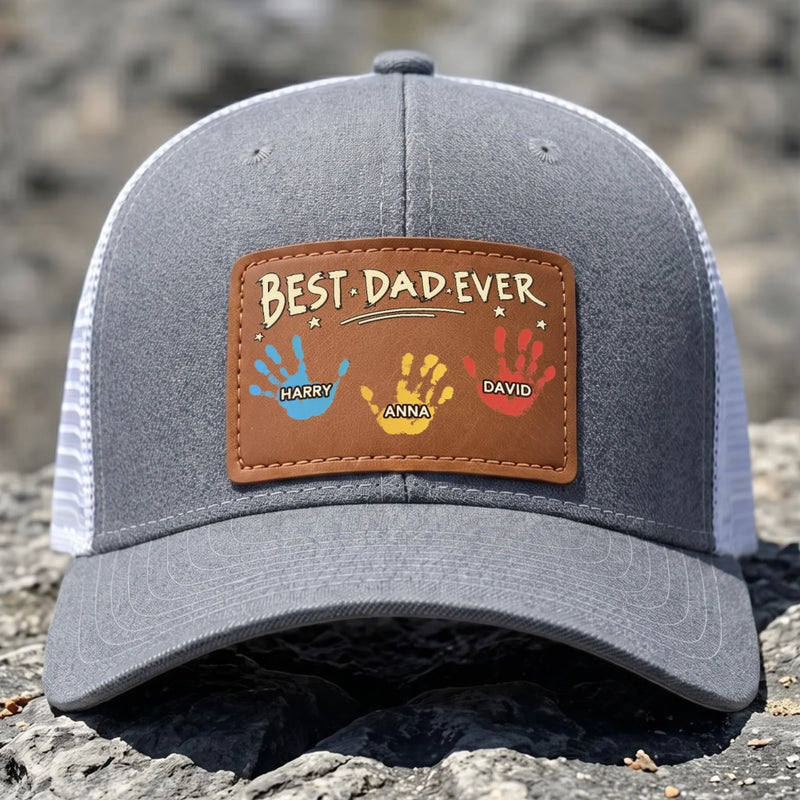 Personalized Leather Patch Hat – Father's Day Gifts For Dad, Grandpa – Aged To Perfection