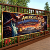 Personalized America 250th Anniversary Polyester Outdoor Banner – Gifts For Family – Freedom And The American Dream