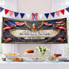 Personalized America 250th Anniversary Polyester Outdoor Banner – Gifts For Family – United By Strength And Spirit