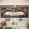Personalized America 250th Anniversary Polyester Outdoor Banner – Gifts For Family – United By Strength And Spirit