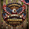 Personalized America 250th Anniversary Wood Sign – Gifts For Family – Proud Of Our Shared Story