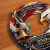 Personalized America 250th Anniversary Wood Sign – Gifts For Family – Bald Eagle Patriotic