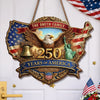 Personalized America 250th Anniversary Wood Sign – Gifts For Family – God Bless America And This Home