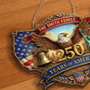 Personalized America 250th Anniversary Wood Sign – Gifts For Family – God Bless America And This Home