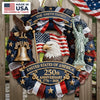 Personalized America 250th Anniversary Wood Sign – Gifts For Family – Family First, Forever Always