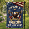 Personalized America 250th Anniversary Flag – Gifts For Family – Family Is Our Home