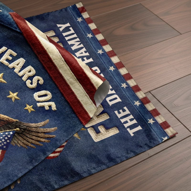 Personalized America 250th Anniversary Flag – Gifts For Family – Family Is Our Home