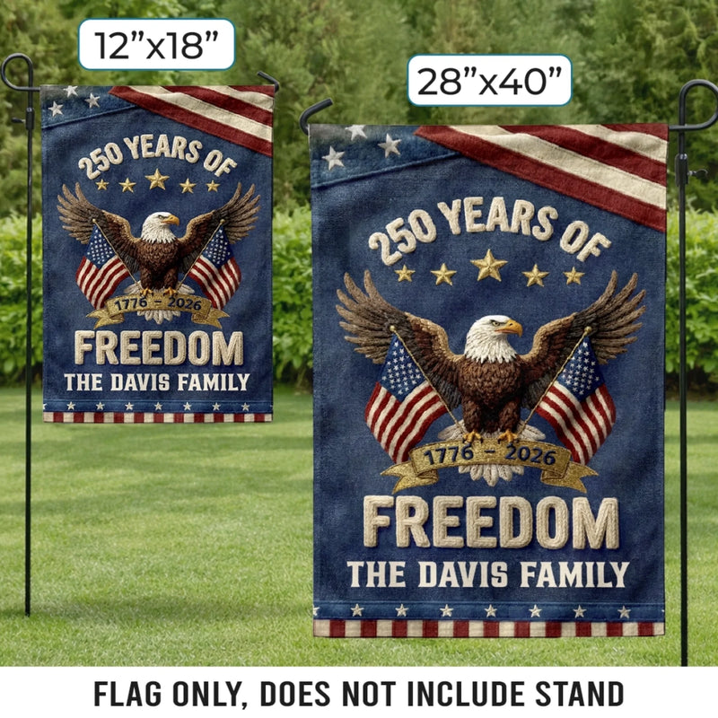 Personalized America 250th Anniversary Flag – Gifts For Family – Family Is Our Home