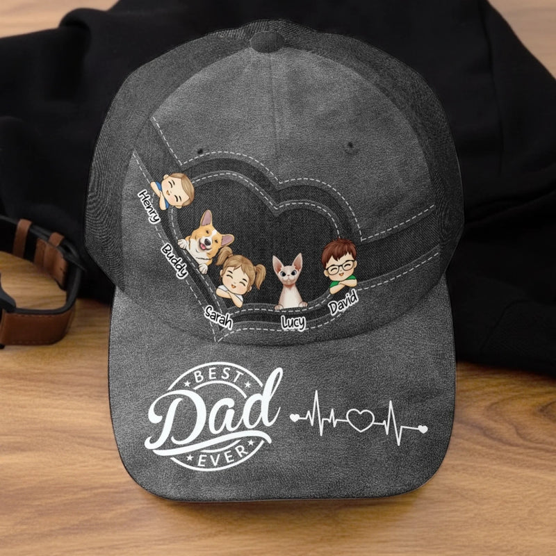 Personalized Baseball Cap – Gifts For Grandpa, Dad – Best Dad Ever