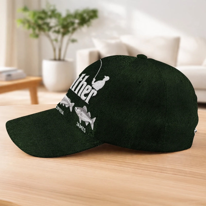 Personalized Baseball Cap – Gifts For Dad, Fishing Gifts For Fisherman – The Rodfather