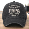 Personalized Washed Baseball Cap – Father’s Day Gift For Grandpa, Dad – With Love