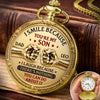 Personalized Pocket Watch – Birthday Gifts For Son  – Proud Of The Man You Are Becoming