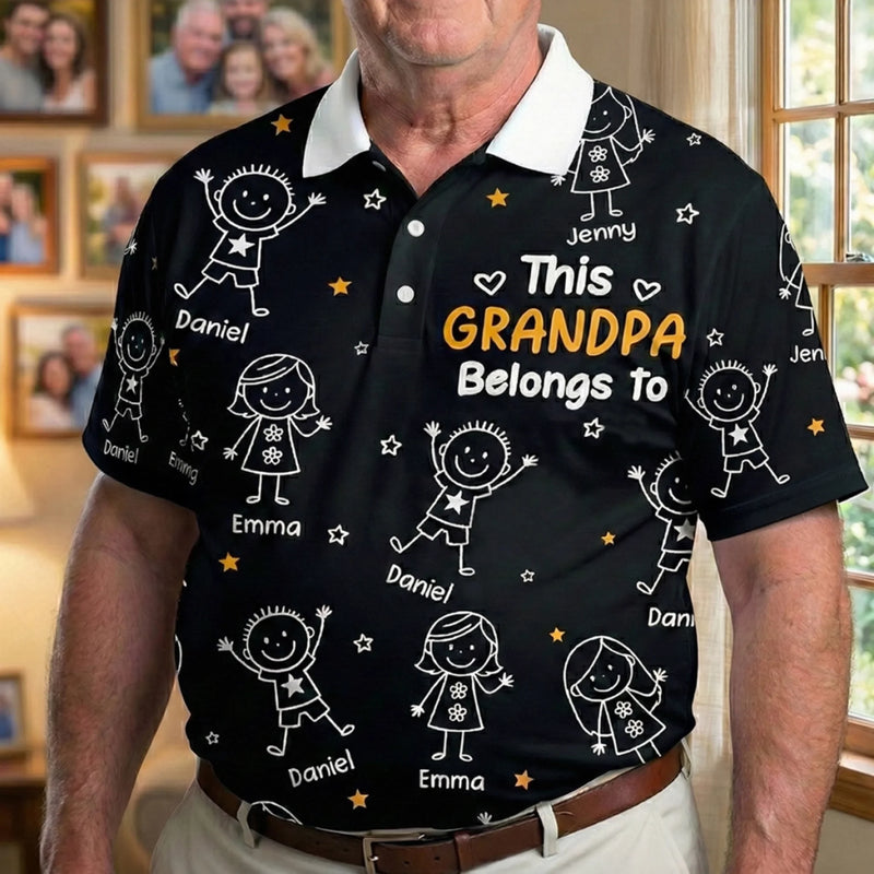 Personalized Polo Shirt – Birthday Gifts For Grandpa – Forever Family Man