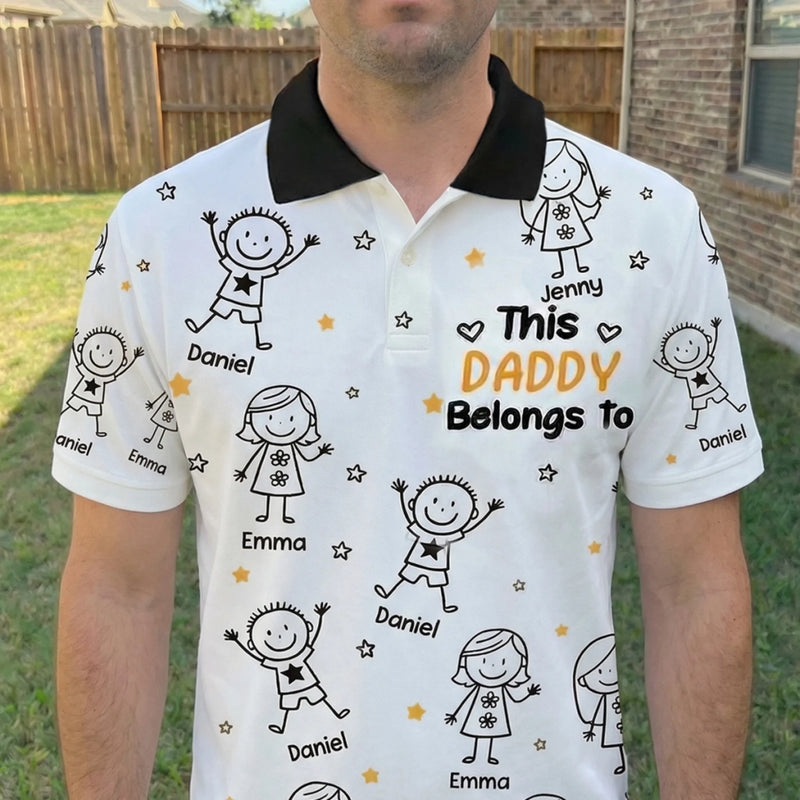 Personalized Polo Shirt – Birthday Gifts For Grandpa – Forever Family Man