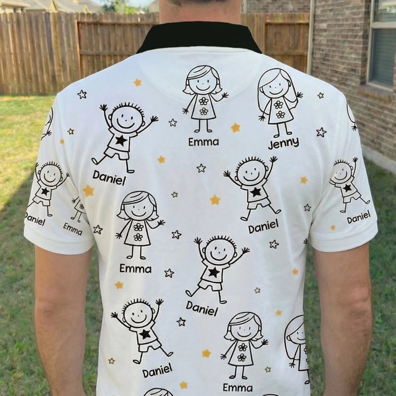 Personalized Polo Shirt – Birthday Gifts For Grandpa – Forever Family Man