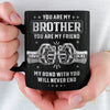 Personalized Black Mug – Gifts For Brother, Sister – Not Just A Brother, My Forever Ally
