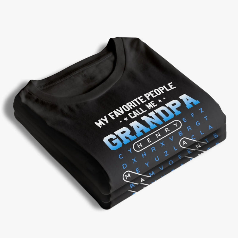 Personalized Unisex T-shirt, Hoodie – Father's Day Gifts For Dad – Grandpa Wisdom Leads On