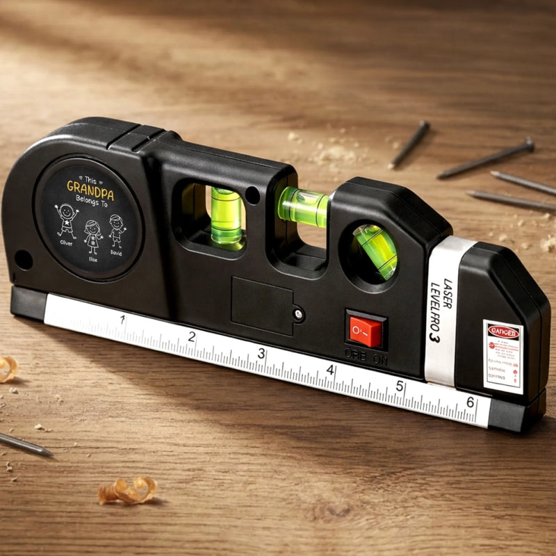 Personalized Laser Level Tool – Father's Day Gifts For Grandpa – A Lifetime Of Love And Guidance