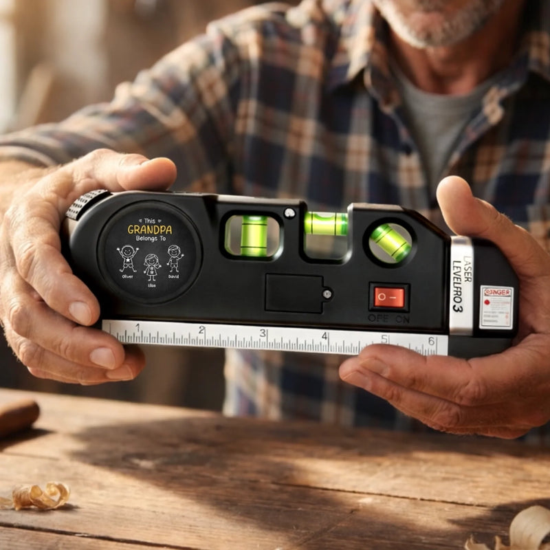 Personalized Laser Level Tool – Father's Day Gifts For Grandpa – A Lifetime Of Love And Guidance