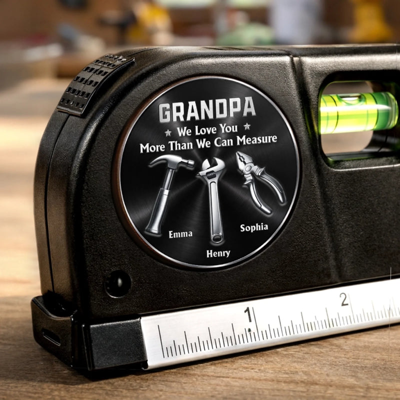Personalized Laser Level Tool – Father's Day Gifts For Grandpa – Strong, Wise, And Always There