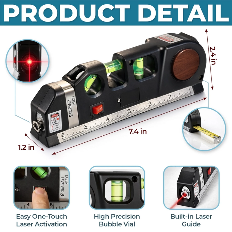 Personalized Laser Level Tool – Father's Day Gifts For Grandpa – Strong, Wise, And Always There